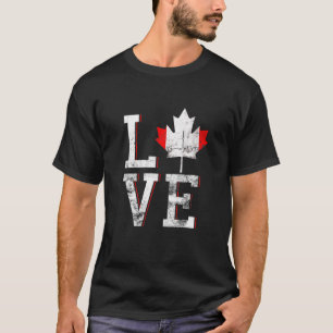 Happy Canada Day Funny Maple Leaf Love Canadian Me T-Shirt