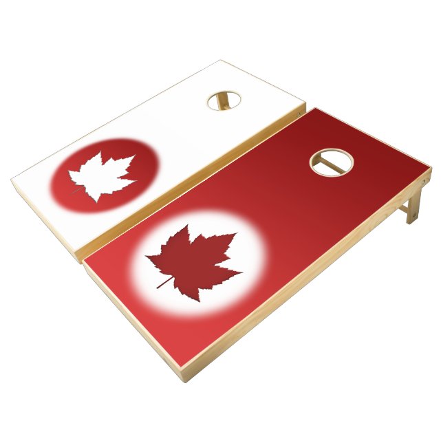 Happy Canada Day Games Canada Corn Hole Toss (Angled)