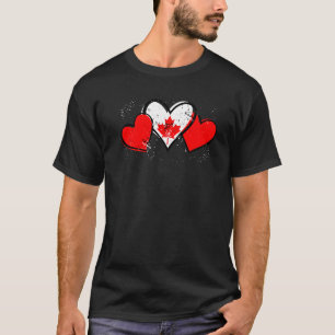 Happy Canada Day Heart Flag Canada Canadian  Men W T-Shirt