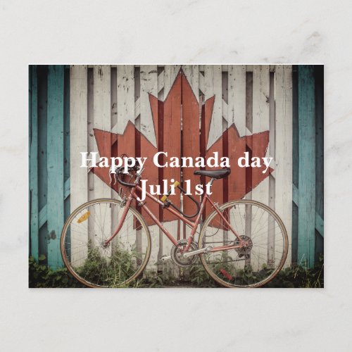 Happy Canada day Juli 1st Postcard