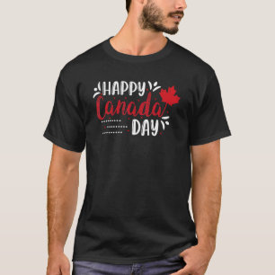 Happy Canada Day   Maple Leaf Canadian Flag Kids 1 T-Shirt