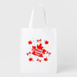 Happy Canada Day Party Grocery Bag at Zazzle