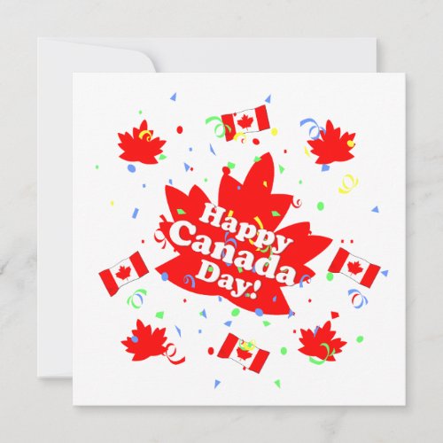 Happy Canada Day Party Invitation