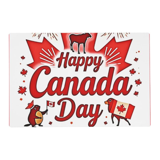 Happy Canada Day! Placemat (Front)