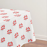 Happy Canada Day Red White Canadian Flags Small  Tablecloth