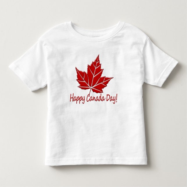 Happy Canada Day T-shirt Baby Canada Souvenirs (Front)