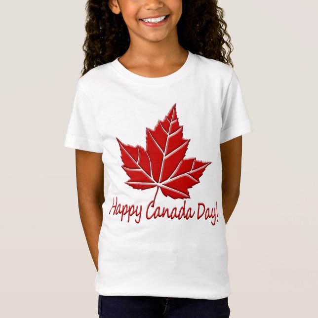 Happy Canada Day T-shirt Kid's Canada Shirt (Front)