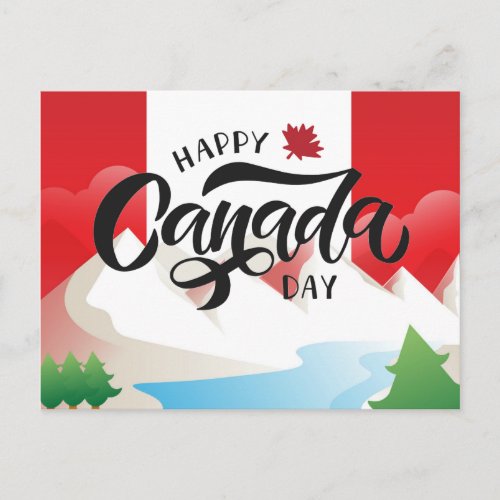 Happy Canada Day Travel Canada Post Card