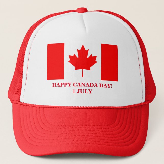 HAPPY CANADA DAY! TRUCKER HAT (Front)