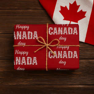 Happy Canada Day Wrapping Paper