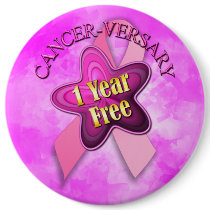 Happy Cancer-versary Pinback Button