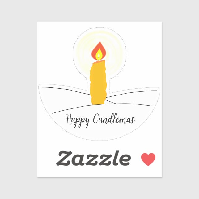Happy Candlemas Sticker (Sheet)