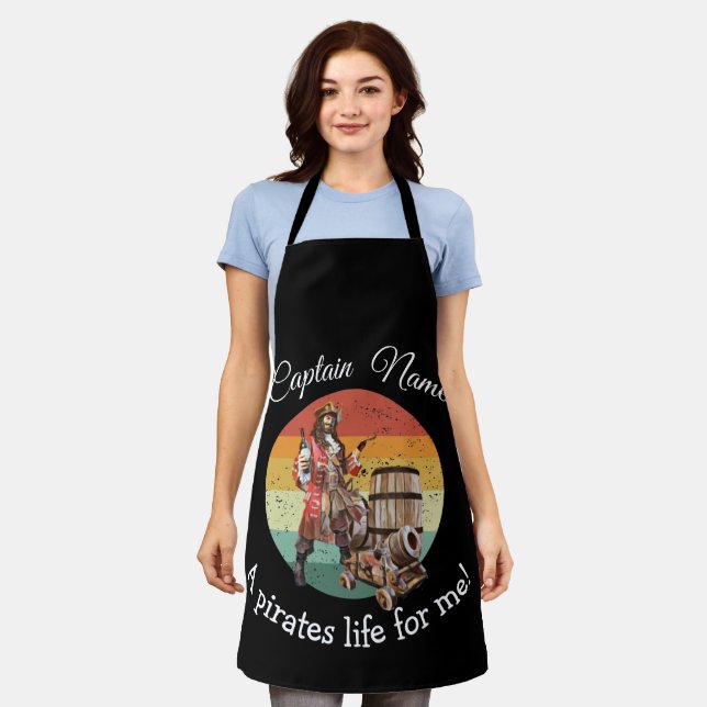 happy Captain Pirate Party Apron (Worn)