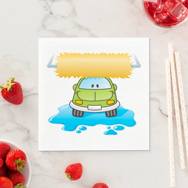 Happy Car Wash Napkins (Creator Uploaded)