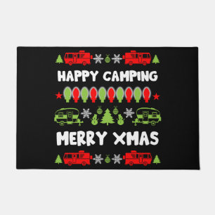 Happy Caravan Christmas Season Doormat