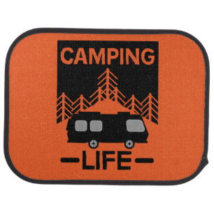 Happy Caravaner   Caravan Gifts   Caravanning   Mu Car Floor Mat