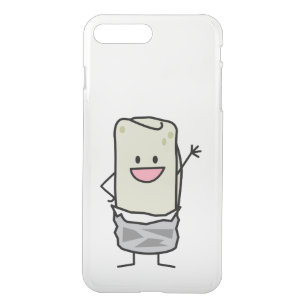 Happy Carne Asada Burrito Waving Hello iPhone 8 Plus/7 Plus Case
