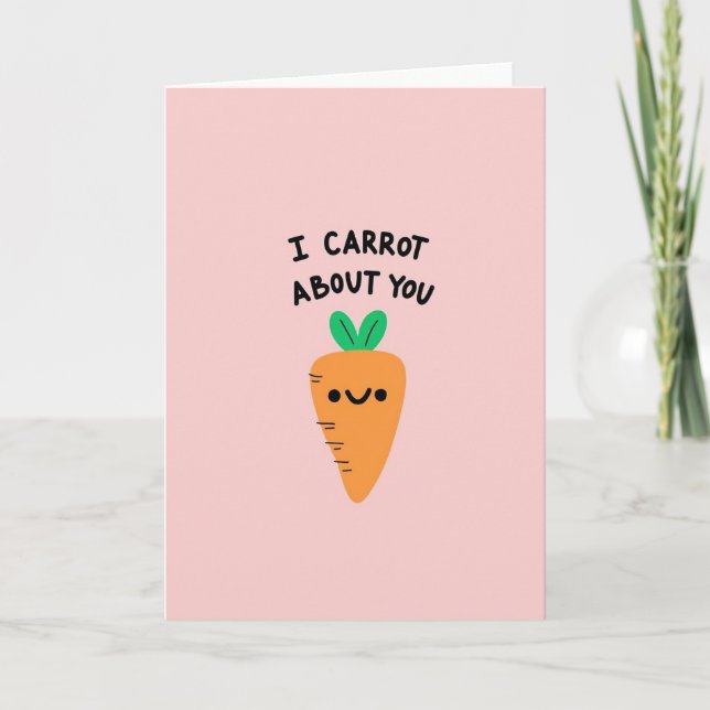 Happy Carrot About You Card (Front)