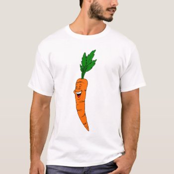 Happy Carrot T-shirt by stargiftshop at Zazzle