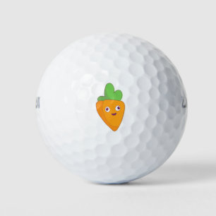 Happy Carrot Top Face 🥕 Golf Balls