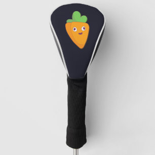 Happy Carrot Top Face 🥕 Golf Head Cover