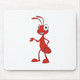 Happy Cartoon Ant Mouse Pad