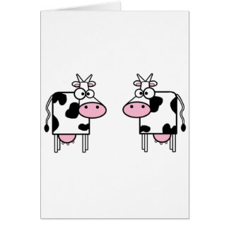Happy Cartoon Cows Cards