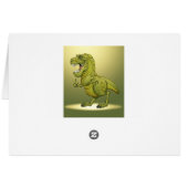 Happy Cartoon Dinosaur Giving the Thumbs Up! (Back Horizontal)