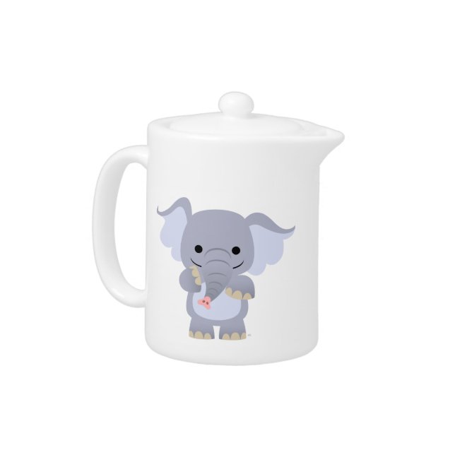 Happy Cartoon Elephant Teapot (Left)