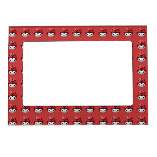 Happy Cartoon Ladybug nursery decor Magnetic Frame