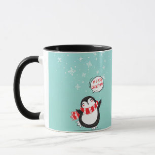 Happy Cartoon Penguin Mug