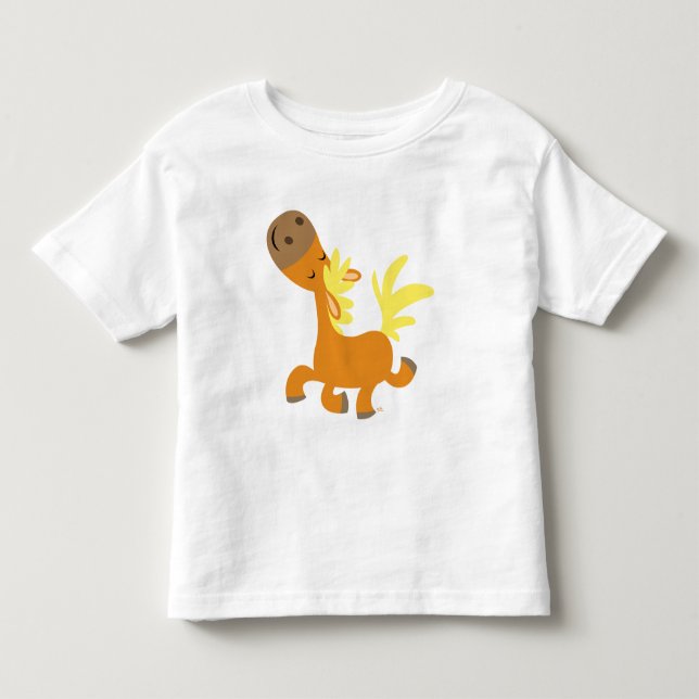Happy Cartoon Pony  children T-shirt (Front)