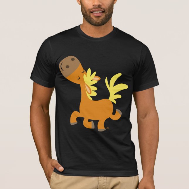 Happy Cartoon Pony T-shirt (Front)