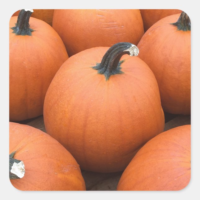 Happy Carving Square Sticker (Front)