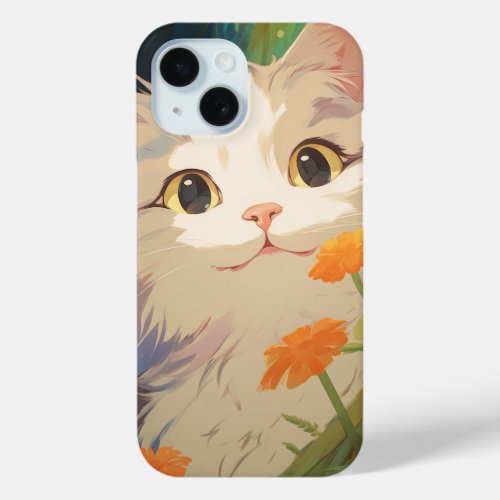 Happy Cat iPhone 15 Case