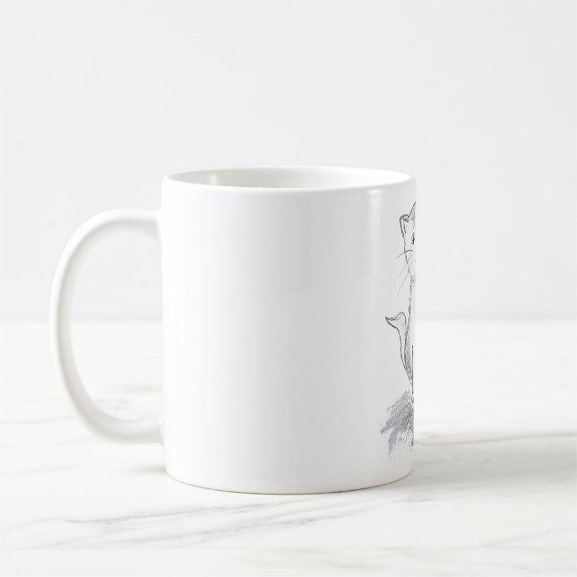 Happy Cat Coffee Mug (Left)