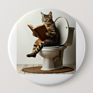 Happy Cat: Cute Kitten Design for Cat Lovers Button