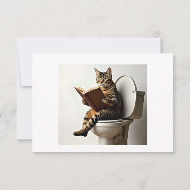 Happy Cat: Cute Kitten Design for Cat Lovers Thank You Card (Front)