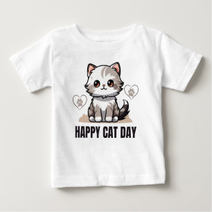 Happy cat day baby T-Shirt