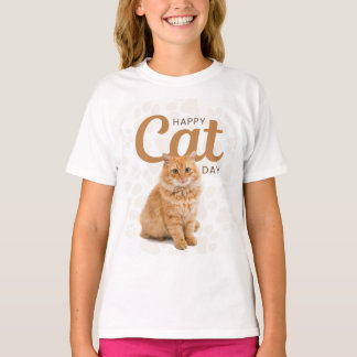 Happy cat day design t-shirt
