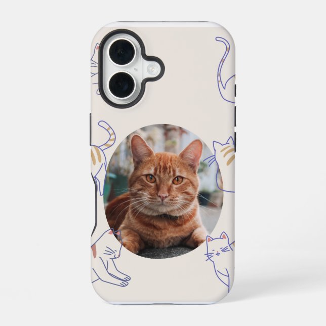 Happy Cat Day! Iphone Case (Back)