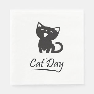 Happy Cat Day Napkins