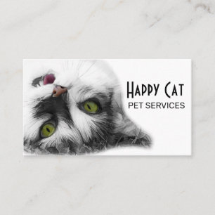 Happy Cat elegant, unique customizable Business Card