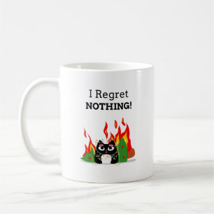 Happy Cat - I Regret Nothing Christmas Coffee Mug