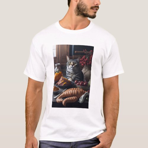 Happy Cat In The Picture T_Shirt