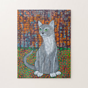 Happy Cat Jigsaw Puzzle