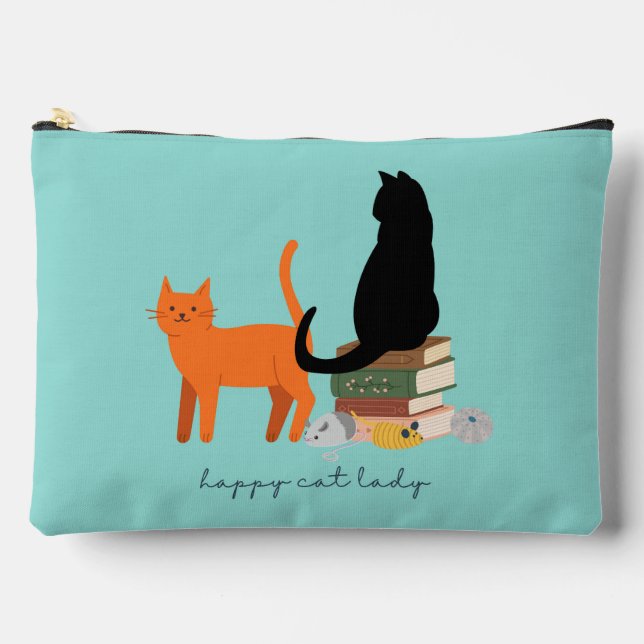  Happy Cat Lady Accessory Pouch (Front)