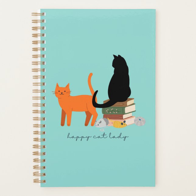 Happy Cat Lady Planner (Front)