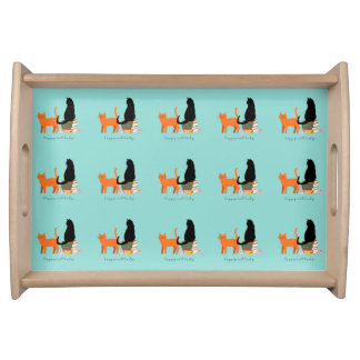 Happy Cat Lady Serving Tray