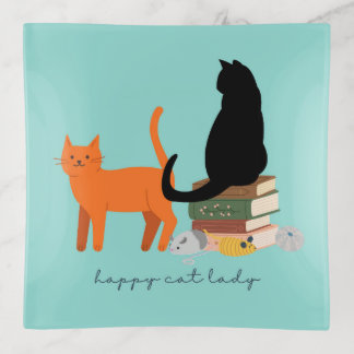 Happy Cat Lady Trinket Tray